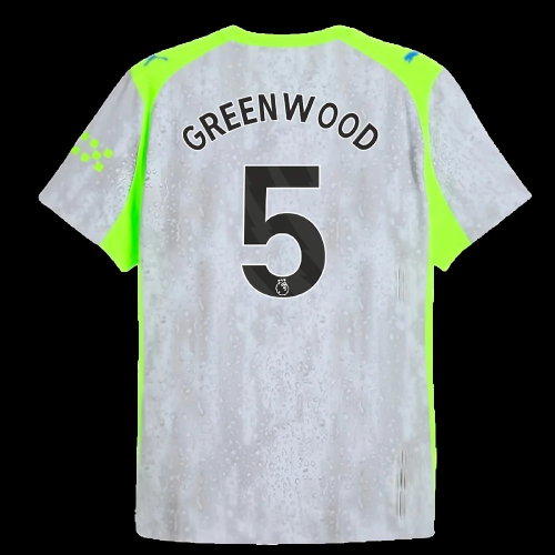 2025-2026 Man City Authentic Third Shirt (Greenwood 5)