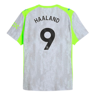 2025-2026 Man City Authentic Third Shirt (Haaland 9)
