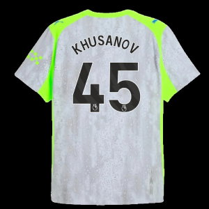 2025-2026 Man City Authentic Third Shirt (Khusanov 45)