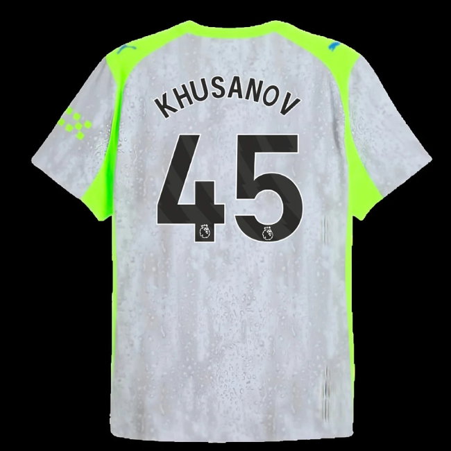 2025-2026 Man City Authentic Third Shirt (Khusanov 45)