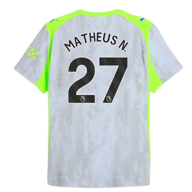 2025-2026 Man City Authentic Third Shirt (Matheus N. 27)