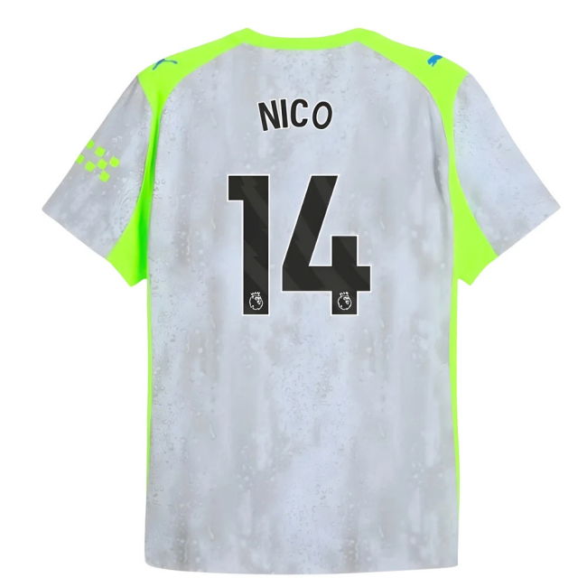 2025-2026 Man City Authentic Third Shirt (Nico 14)