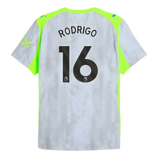 2025-2026 Man City Authentic Third Shirt (Rodrigo 16)