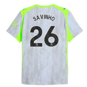 2025-2026 Man City Authentic Third Shirt (Savinho 26)