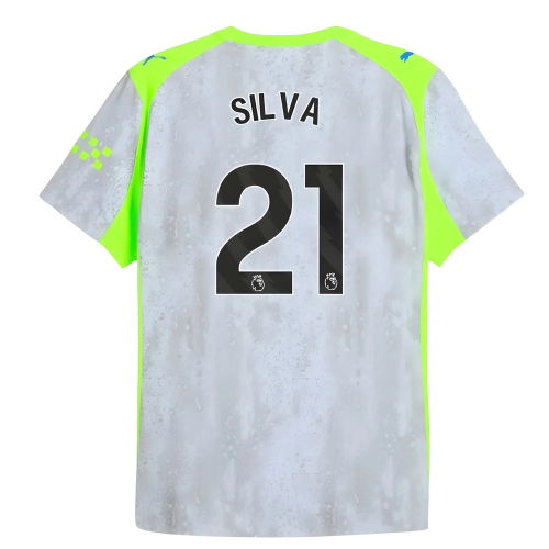 2025-2026 Man City Authentic Third Shirt (Silva 21)