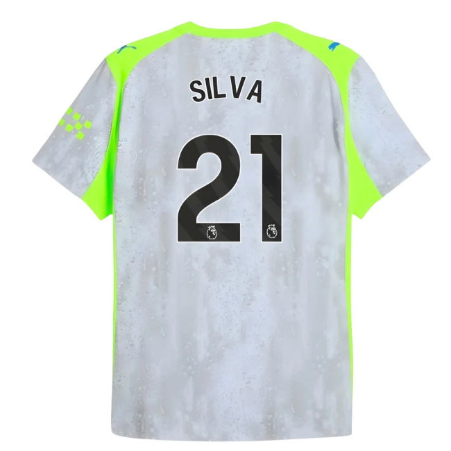 2025-2026 Man City Authentic Third Shirt (Silva 21)