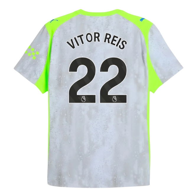 2025-2026 Man City Authentic Third Shirt (Vitor Reis 22)