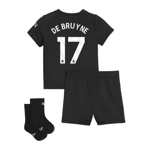 2025-2026 Man City Away Baby Kit (De Bruyne 17)