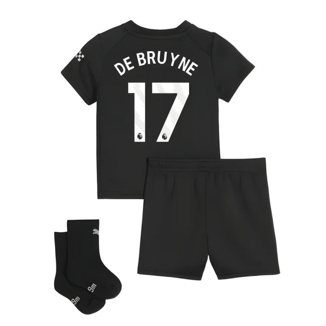 2025-2026 Man City Away Baby Kit (De Bruyne 17)