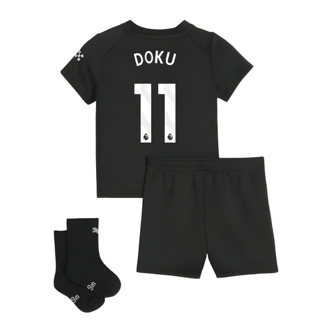 2025-2026 Man City Away Baby Kit (Doku 11)