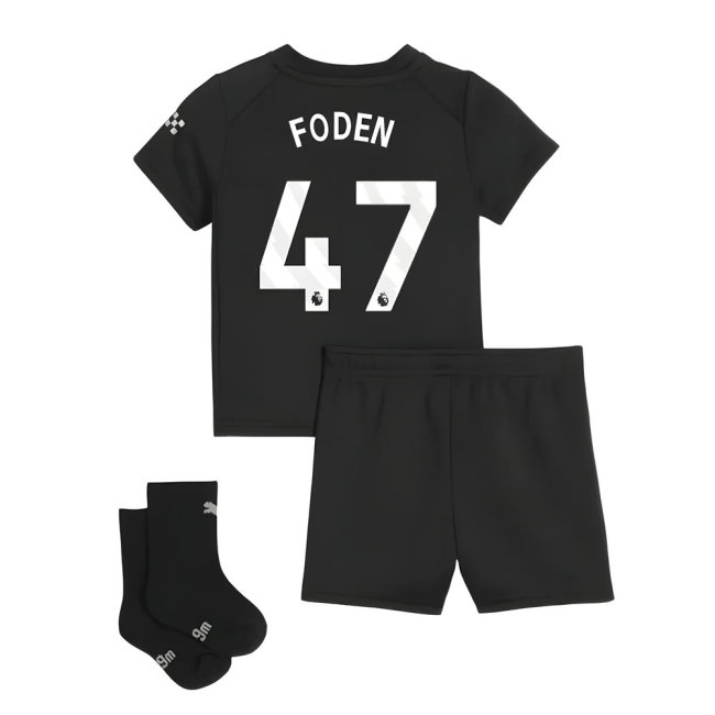2025-2026 Man City Away Baby Kit (Foden 47)
