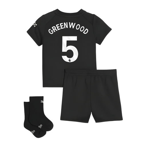 2025-2026 Man City Away Baby Kit (Greenwood 5)