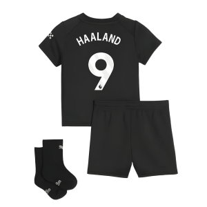 2025-2026 Man City Away Baby Kit (Haaland 9)