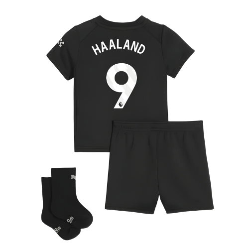 2025-2026 Man City Away Baby Kit (Haaland 9)