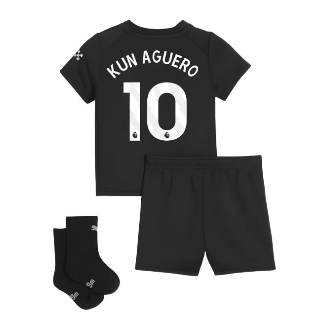 2025-2026 Man City Away Baby Kit (Kun Aguero 10)