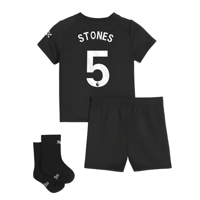 2025-2026 Man City Away Baby Kit (Stones 5)