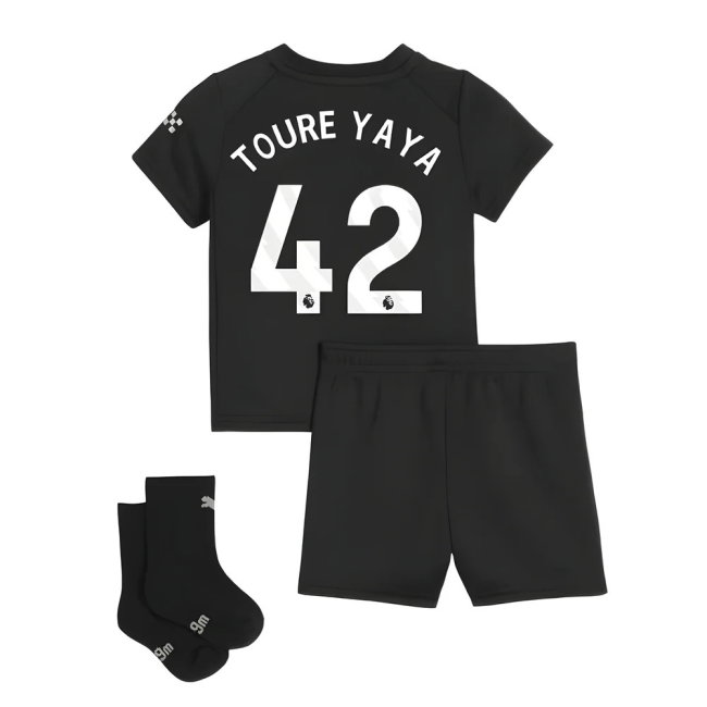 2025-2026 Man City Away Baby Kit (Toure Yaya 42)