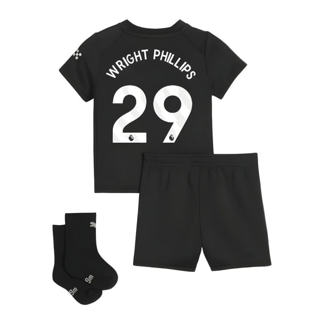2025-2026 Man City Away Baby Kit (Wright Phillips 29)