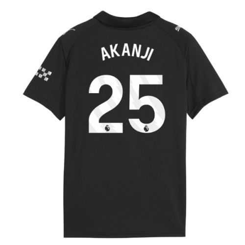 2025-2026 Man City Away Shirt (Kids) (Akanji 25)  2025-2026 Man City Away Shirt (Kids) (Akanji 25)