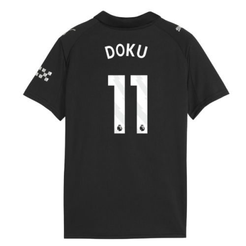 2025-2026 Man City Away Shirt (Kids) (Doku 11)  2025-2026 Man City Away Shirt (Kids) (Doku 11)