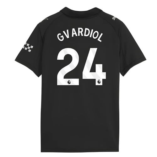 2025-2026 Man City Away Shirt (Kids) (Gvardiol 24)