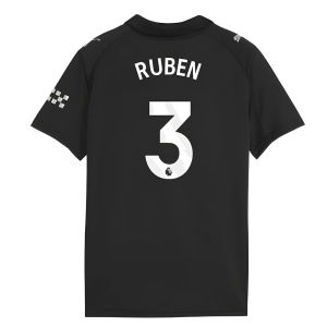 2025-2026 Man City Away Shirt (Kids) (Ruben 3)