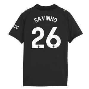 2025-2026 Man City Away Shirt (Kids) (Savinho 26)
