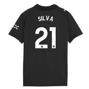 2025-2026 Man City Away Shirt (Kids) (Silva 21)
