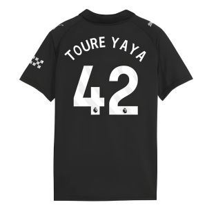 2025-2026 Man City Away Shirt (Kids) (Toure Yaya 42)