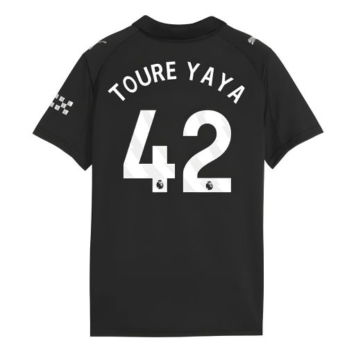 2025-2026 Man City Away Shirt (Kids) (Toure Yaya 42)