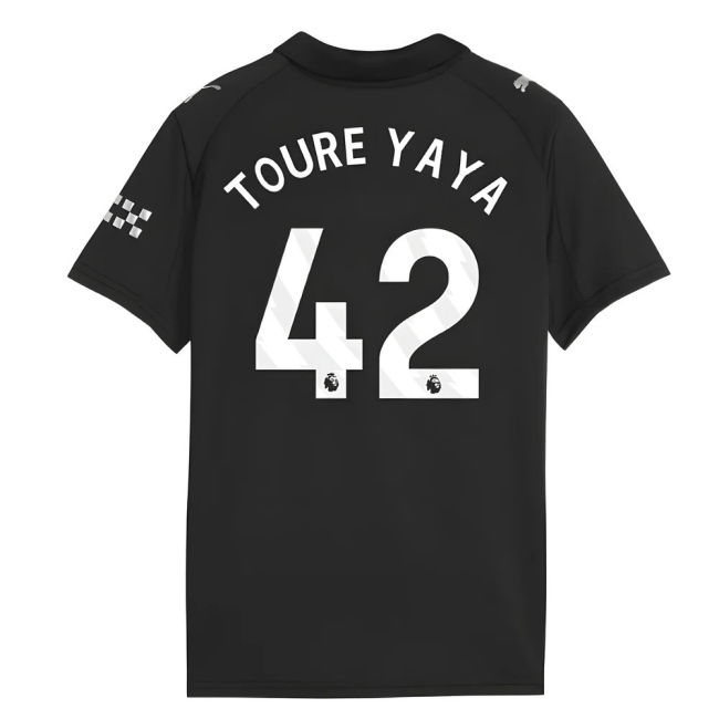 2025-2026 Man City Away Shirt (Kids) (Toure Yaya 42)