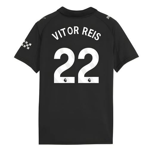 2025-2026 Man City Away Shirt (Kids) (Vitor Reis 22)  2025-2026 Man City Away Shirt (Kids) (Vitor Reis 22)