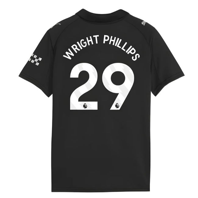 2025-2026 Man City Away Shirt (Kids) (Wright Phillips 29)