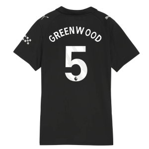 2025-2026 Man City Away Shirt (Womens) (Greenwood 5)