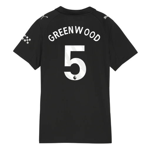 2025-2026 Man City Away Shirt (Womens) (Greenwood 5)