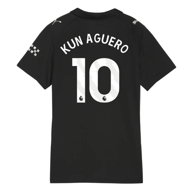 2025-2026 Man City Away Shirt (Womens) (Kun Aguero 10)