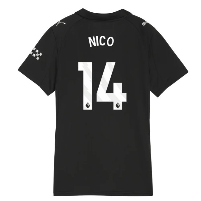 2025-2026 Man City Away Shirt (Womens) (Nico 14)