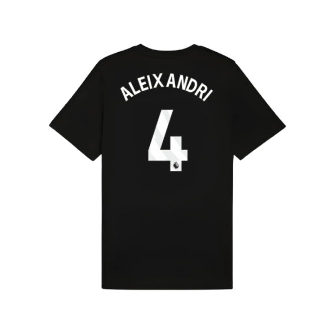 2025-2026 Man City FtblESS Tee (Black) (Aleixandri 4)