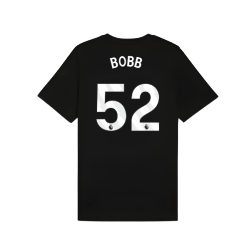 2025-2026 Man City FtblESS Tee (Black) (Bobb 52)