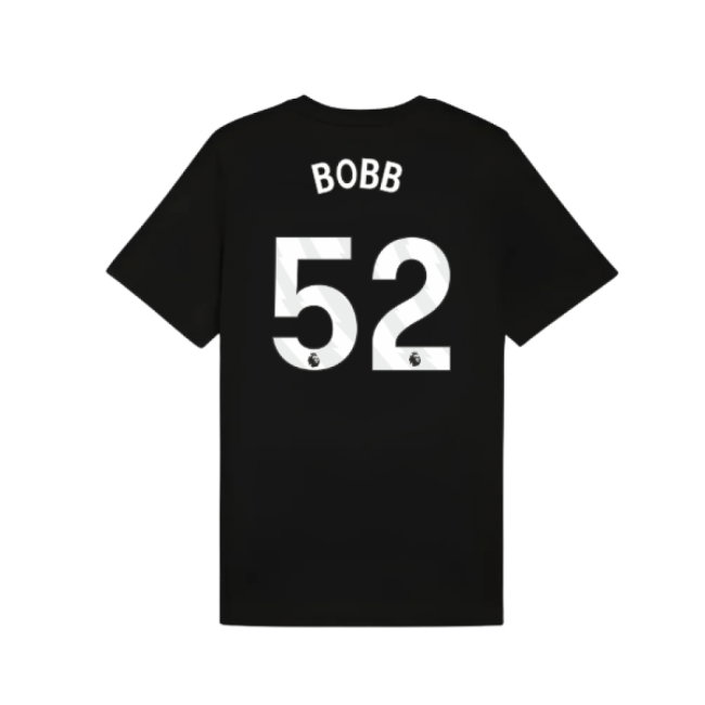 2025-2026 Man City FtblESS Tee (Black) (Bobb 52)