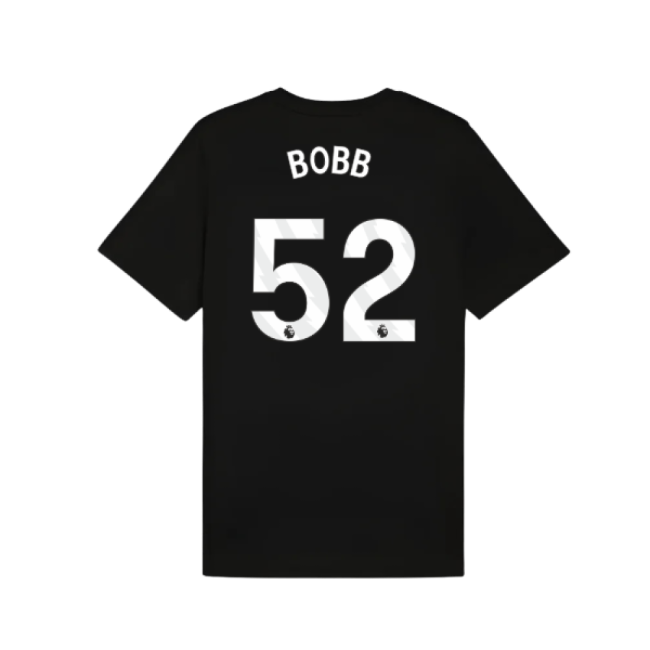 2025-2026 Man City FtblESS Tee (Black) (Bobb 52)