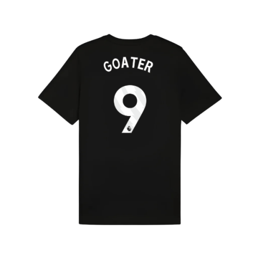 2025-2026 Man City FtblESS Tee (Black) (Goater 9)