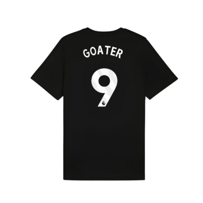 2025-2026 Man City FtblESS Tee (Black) (Goater 9)