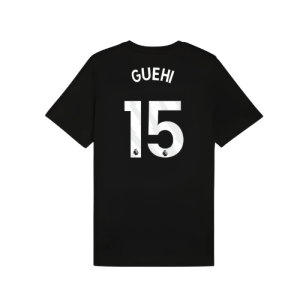 2025-2026 Man City FtblESS Tee (Black) (Guehi 15)