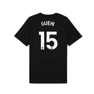 2025-2026 Man City FtblESS Tee (Black) (Guehi 15)