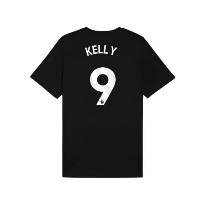 2025-2026 Man City FtblESS Tee (Black) (Kelly 9)