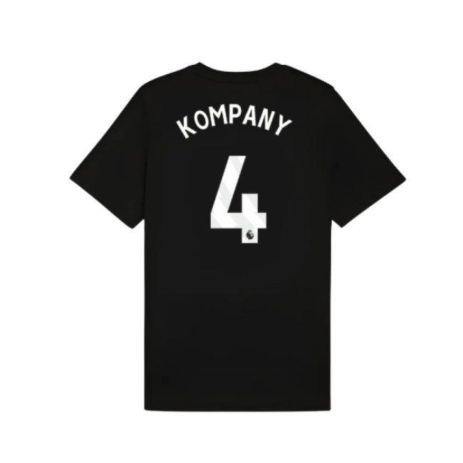 2025-2026 Man City FtblESS Tee (Black) (Kompany 4)