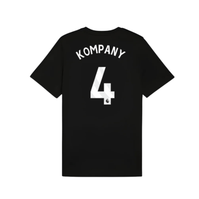 2025-2026 Man City FtblESS Tee (Black) (Kompany 4)
