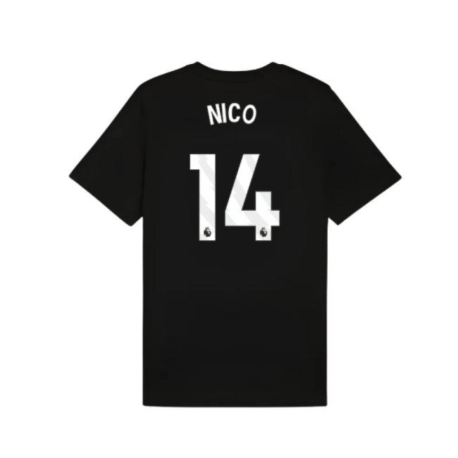 2025-2026 Man City FtblESS Tee (Black) (Nico 14)