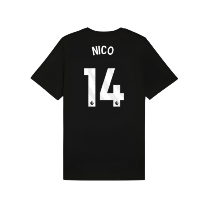 2025-2026 Man City FtblESS Tee (Black) (Nico 14)